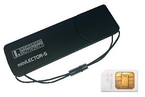 Čipová karta Starcos 3.5 - veľkosť SIM karty
